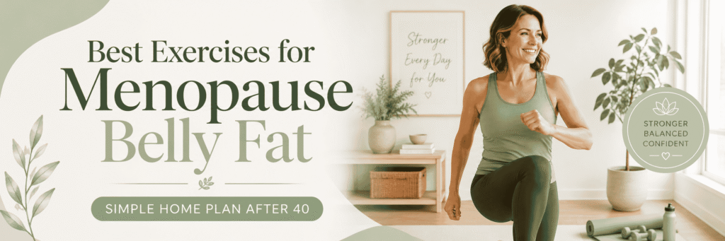 Menopause Belly Fat Exercises After 40 | Simple Plan - Best Exercises for Menopause Belly Fat. 