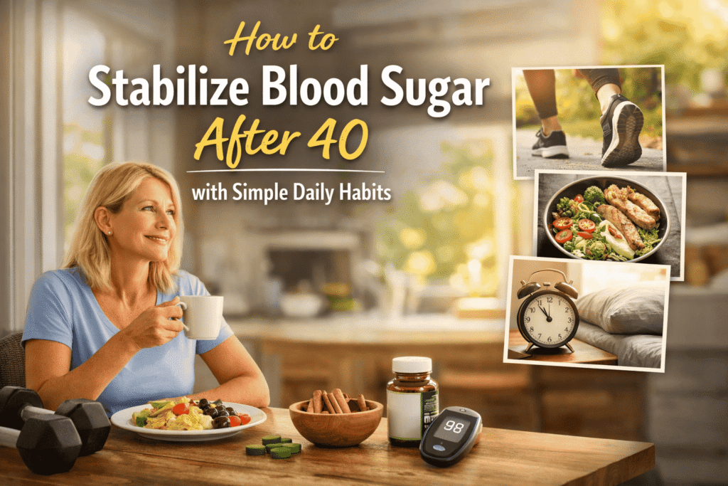 How to Stabilize Blood Sugar After 40 with Simple Daily Habits - blood sugar routine after 40