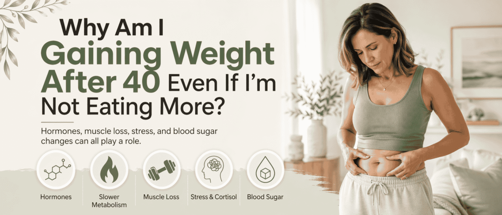 Why Am I Gaining Weight After 40 Even If I’m Not Eating More? - weight gain after 40